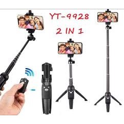Gậy chụp ảnh, giá đỡ chụp hình, tripod, cây livestream 3 chân YUNTENG YT 9928 chính | BigBuy360 - bigbuy360.vn