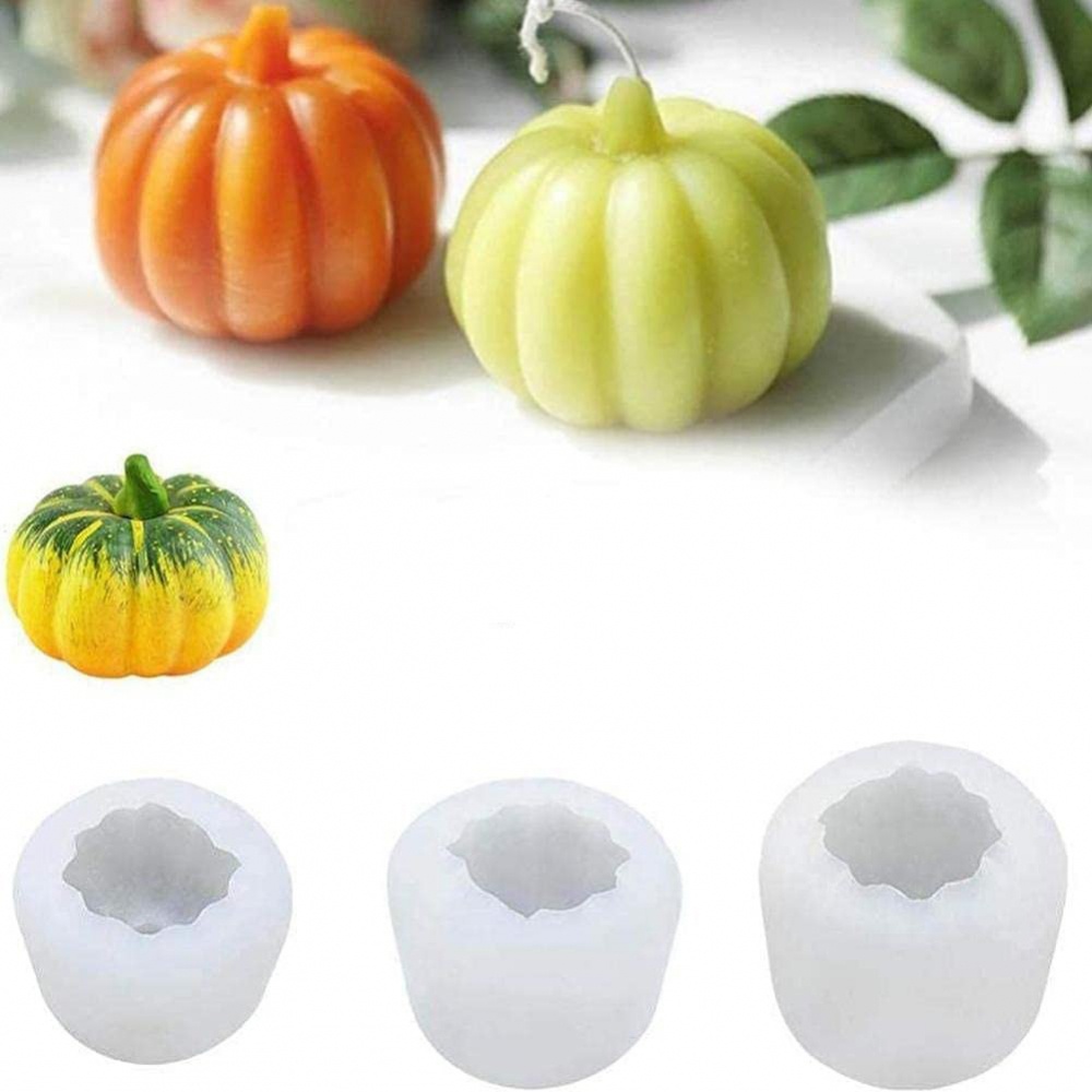 Khuôn silicone tạo hình làm bánh kẹo hình quả bí ngô 3D