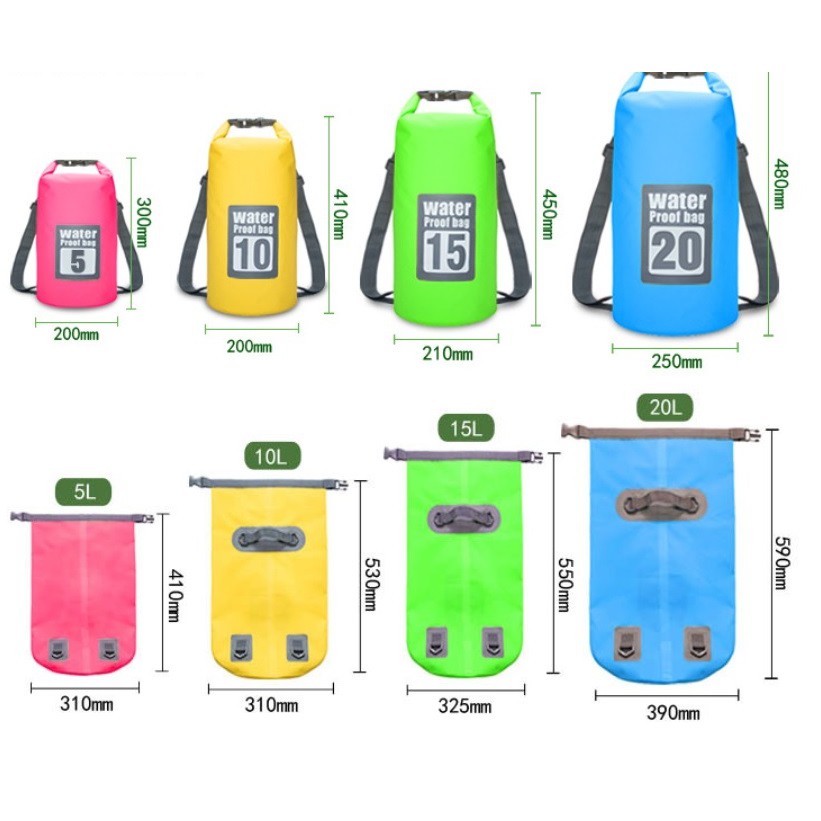 Túi chống nước đi bơi dã ngoại đeo 2 dây