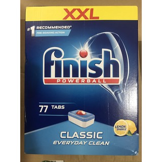 Viên Rửa Chén bát Finish Hộp 77 viên Dùng cho máy rửa bát Gia Đình