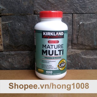 Viên Uống Vitamin Tổng Hợp Kirkland Mature Multi 400 Viên cho người trên 50 tuổi