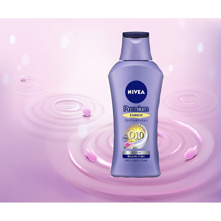 Sữa Dưỡng thể Nivea premium body milk-mùi Enrich dưỡng ẩm chống lão hóa/ hàng nội địa nhật có bill gốc