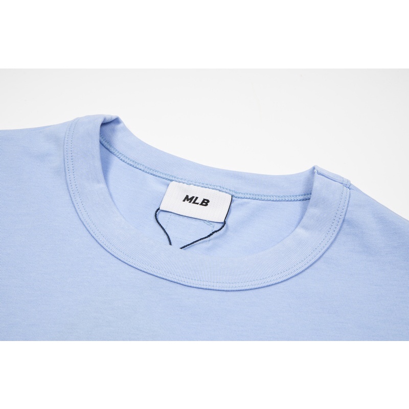 ❤❀  ❤ Áo Thun Cotton Tay Ngắn Thêu Họa Tiết MLB NY Thời Trang Cho Cặp Đôi