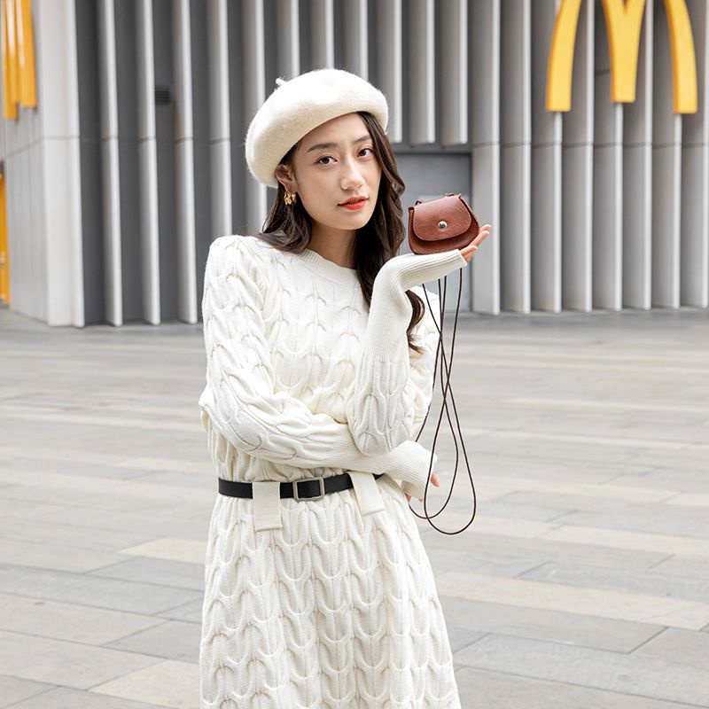 Hàng Có Sẵn Túi Đeo Chéo Mini Kết Cấu Cao Cấp Phong Cách Retro Dễ Thương Dành Cho Nữ