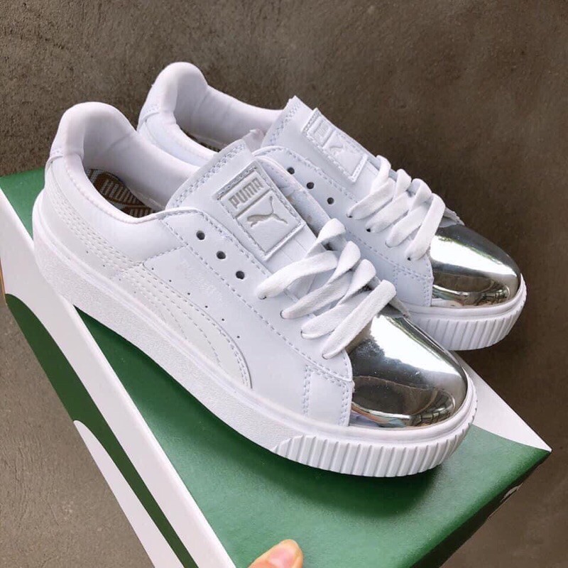 🌹[ FREE SHIP ]🌈 Giày 𝐏𝐔𝐌𝐀 Phản Quang Bóng, Giày thể thao 𝐏𝐮𝐦𝐚 Mũi Bạc, Giày 𝐩𝐮𝐦𝐚 Mũi Bóng bản đẹp 2021 💦💦 | BigBuy360 - bigbuy360.vn