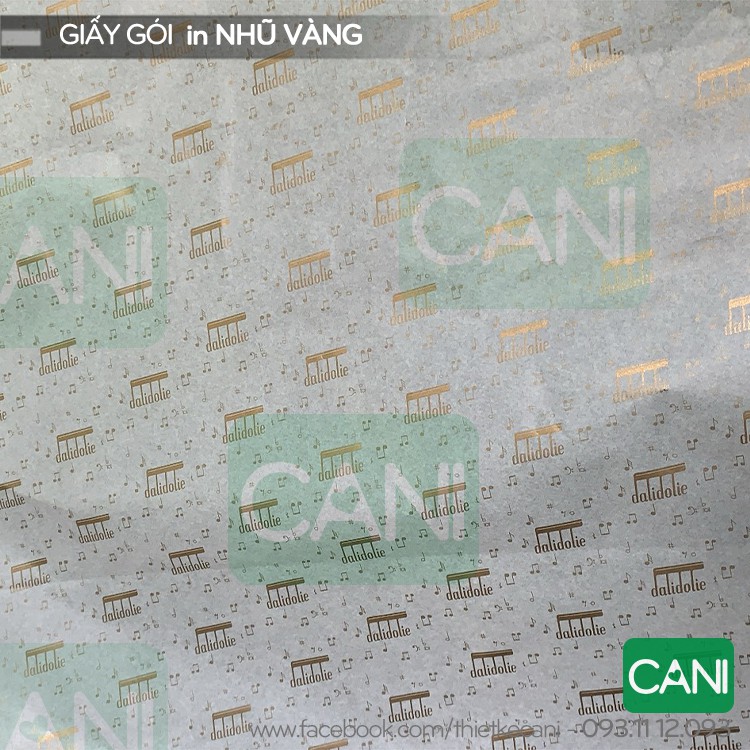 In Giấy gói in tên thương hiệu quần áo theo yêu cầu  Giấy nến gói hàng in logo Poluya gói quần áo chống ẩm lót giày CANI