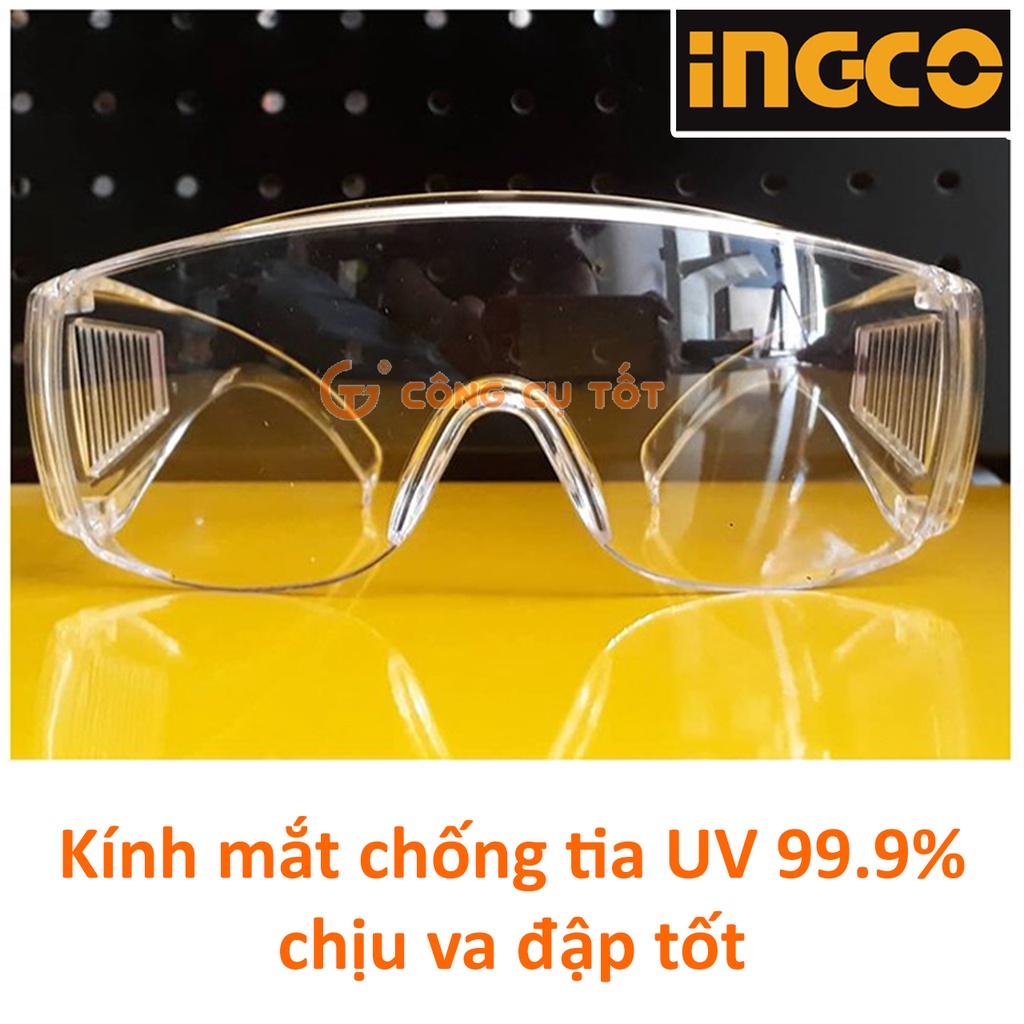 Kính mát bảo hộ chịu lực chống tia cực tím Ingco HSG05