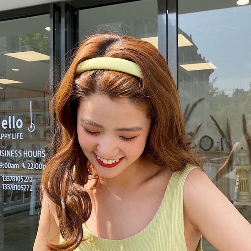 Băng đô màu trơn sành điệu sang trọng