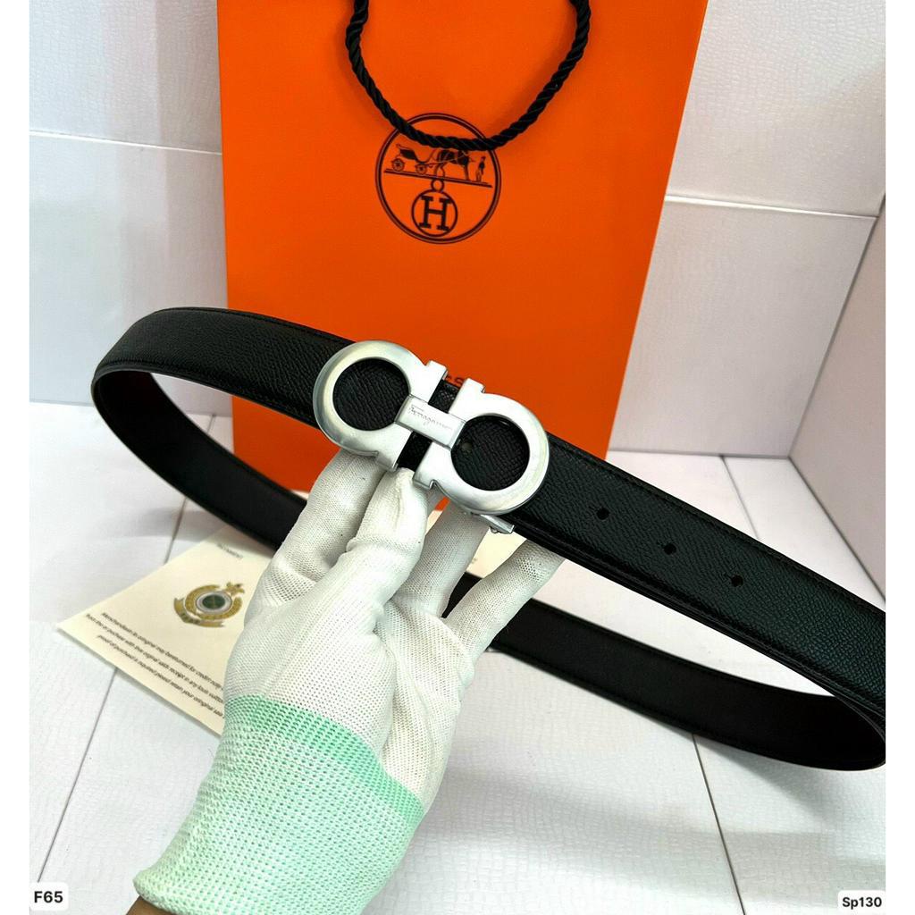 Thắt lưng nam Salvatore cao cấp, mặt khóa bấm dấu dây mã SF-555