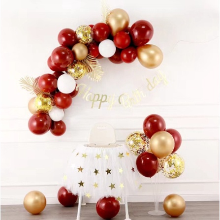 Set bóng bóng trang trí sinh nhật kiểu mới nhẹ nhàng, đơn giản thích hợp cho mọi lứa tuổi