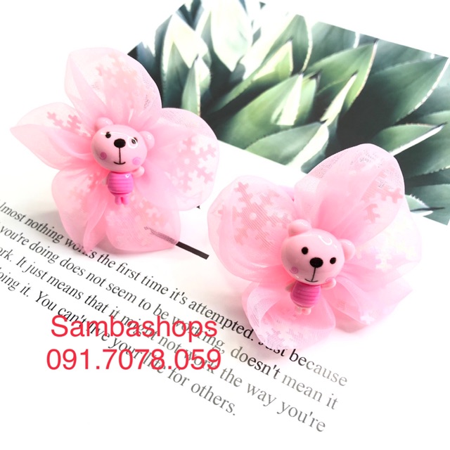 2 cái buộc tóc hoa tuyết