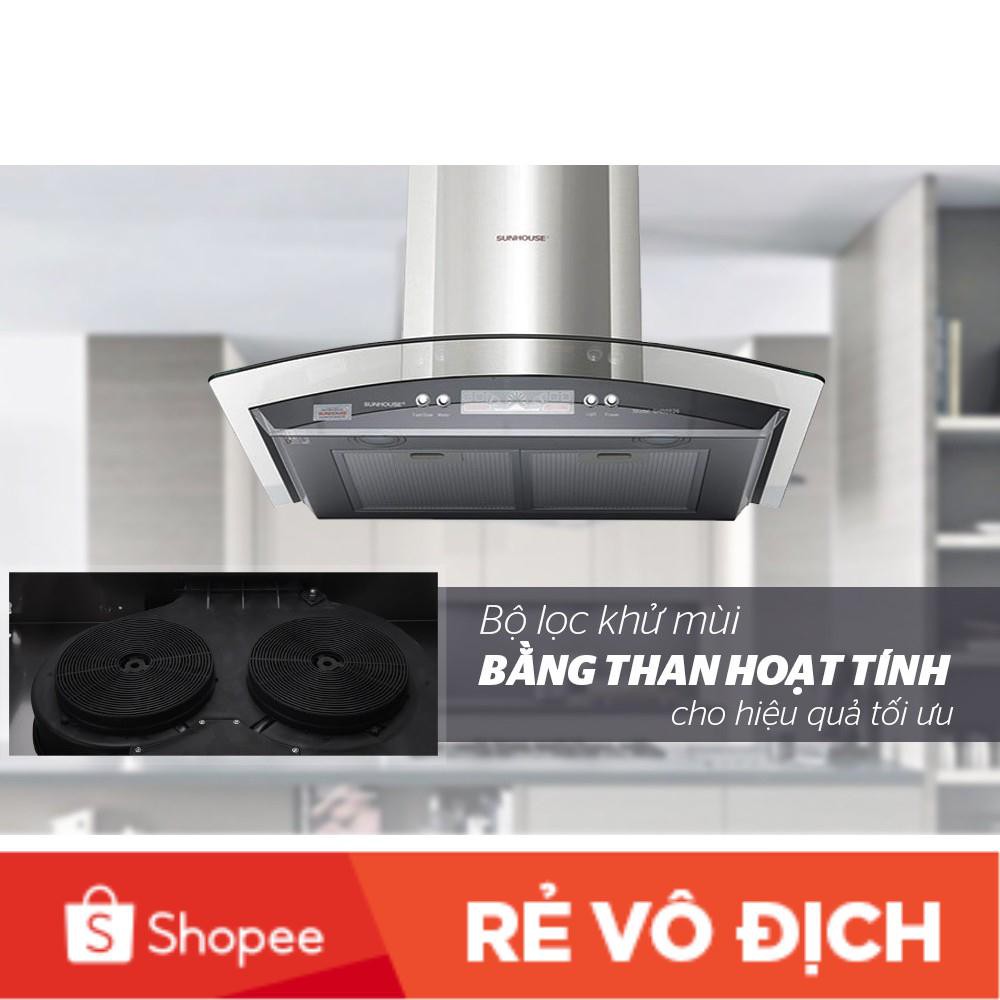 MÁY HÚT MÙI KÍNH CONG SUNHOUSE SHB6626-hàng chính hãng