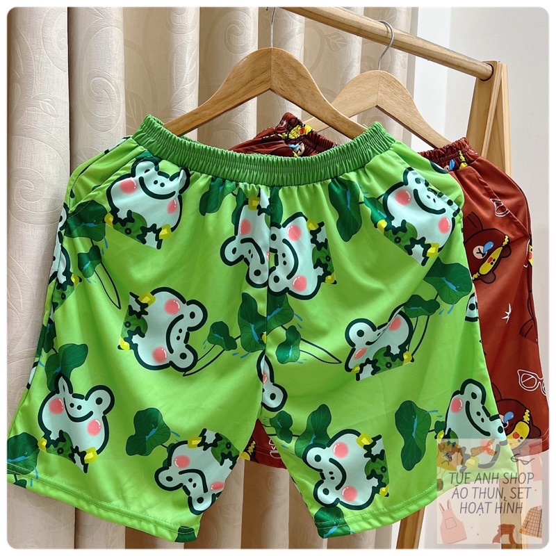 [Mẫu Mới] Quần Short Lửng Cartoon Unisex - Quần cute mặc nhà TUEANHSHOP - ĐÙI HOẠT HÌNH nam nữ Freesize 38-65kg | BigBuy360 - bigbuy360.vn
