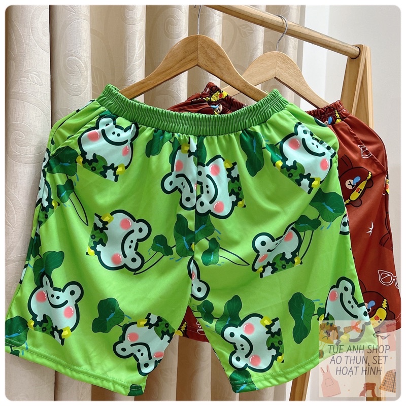 [Mẫu Mới] Quần Short Lửng Cartoon Unisex - Quần cute mặc nhà TUEANHSHOP - ĐÙI HOẠT HÌNH nam nữ Freesize 38-65kg | BigBuy360 - bigbuy360.vn