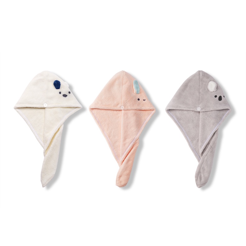 Khăn Quấn Đầu Làm Khô Tóc Thần Kỳ Bằng Sợi Micro Tiện Dụng