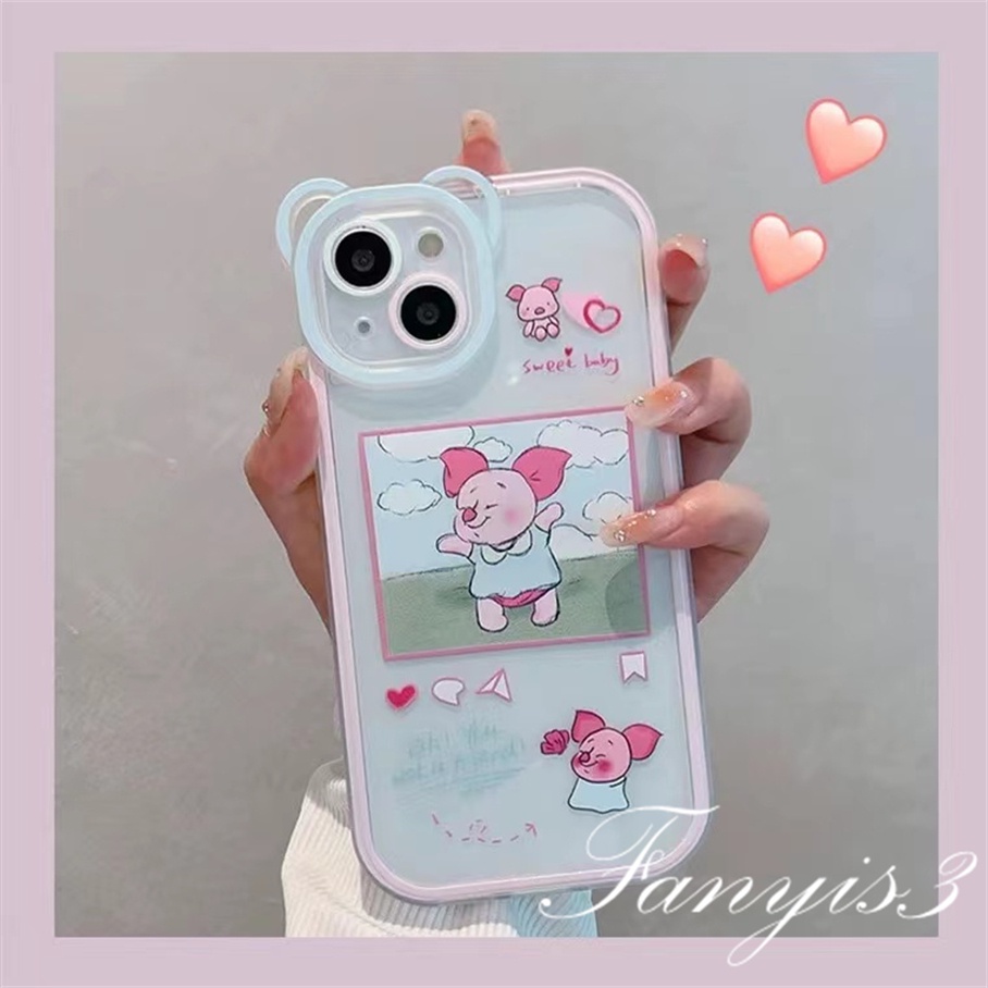 Ốp Điện Thoại Mềm Trong Suốt Họa Tiết Winnie the Pooh Cho iPhone 14 13 12 11 Pro Max X XR Xs Max 8 7 6 6s Plus SE 2020