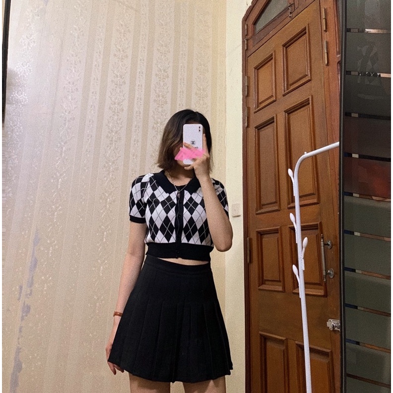 Áo len polo kẻ trám (ảnh thật shop tự chụp) | BigBuy360 - bigbuy360.vn