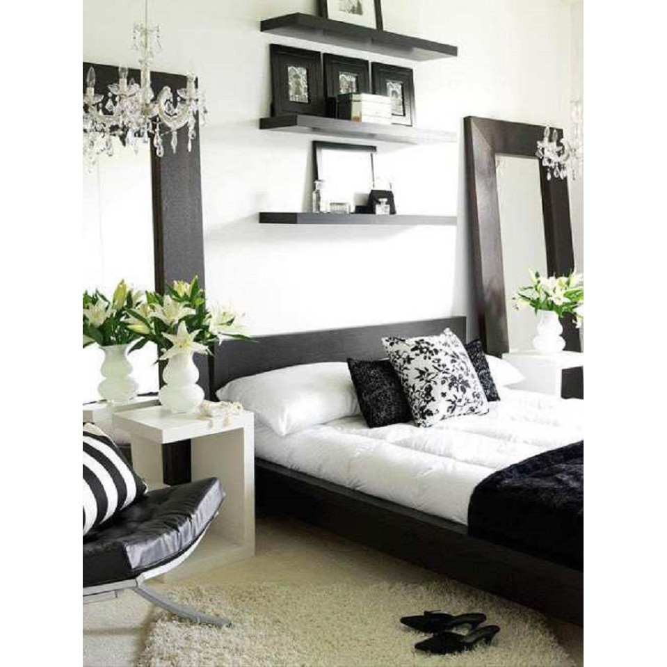Kệ 3 thanh ngang đen dài 80 sâu 20cm ( chọn màu )