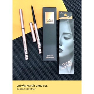 Chì kẻ mí dạng gel Vacosi Styling Twist Liner