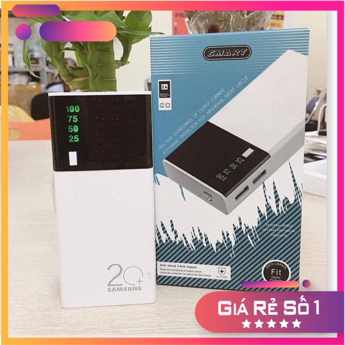 PIN SẠC DỰ PHÒNG TRẮNG ĐEN 30000MAH SẠC CỰC NHANH CHO NHIỀU THIẾT BỊ, CÔNG NGHỆ ĐỈNH CAO |Phutuan91