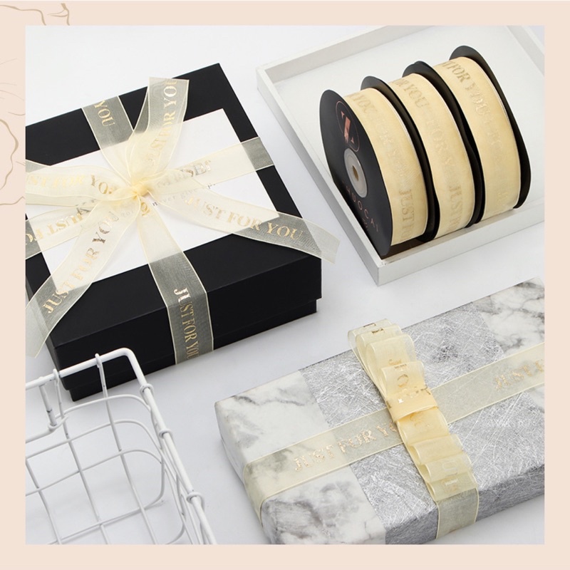 Ruy băng voan Just for you