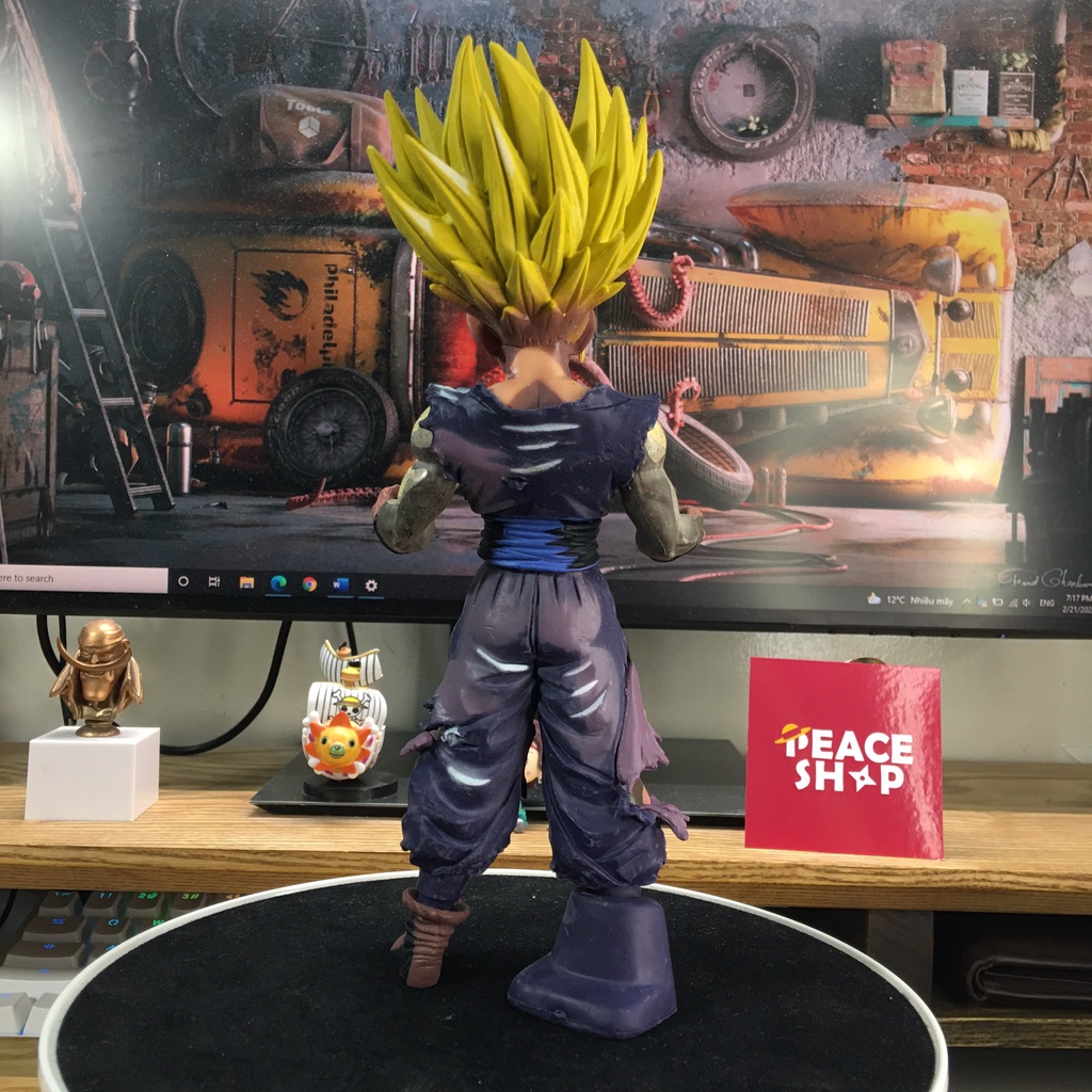 Mô hình Gohan 2D Dragon Ball Z  22Cm Anime Manga Bảy viên ngọc rồng Decor trang trí bàn học bàn làm việc phòng ngủ MH29