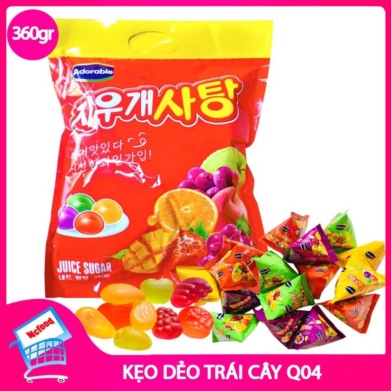 KẸO DẺO TRÁI CÂY ADOLABLE HÀN QUỐC 360G