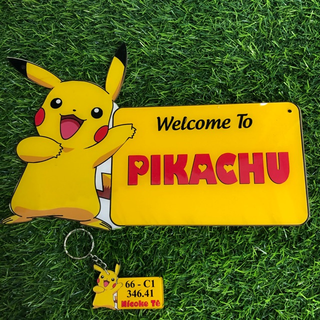 Bảng hiệu hình pikachu