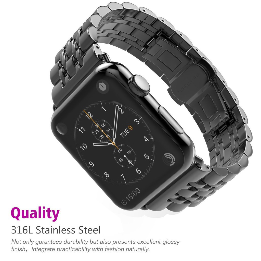 Dây đeo đồng hồ Apple Watch mắt xích 42mm bởi chocongnghevn