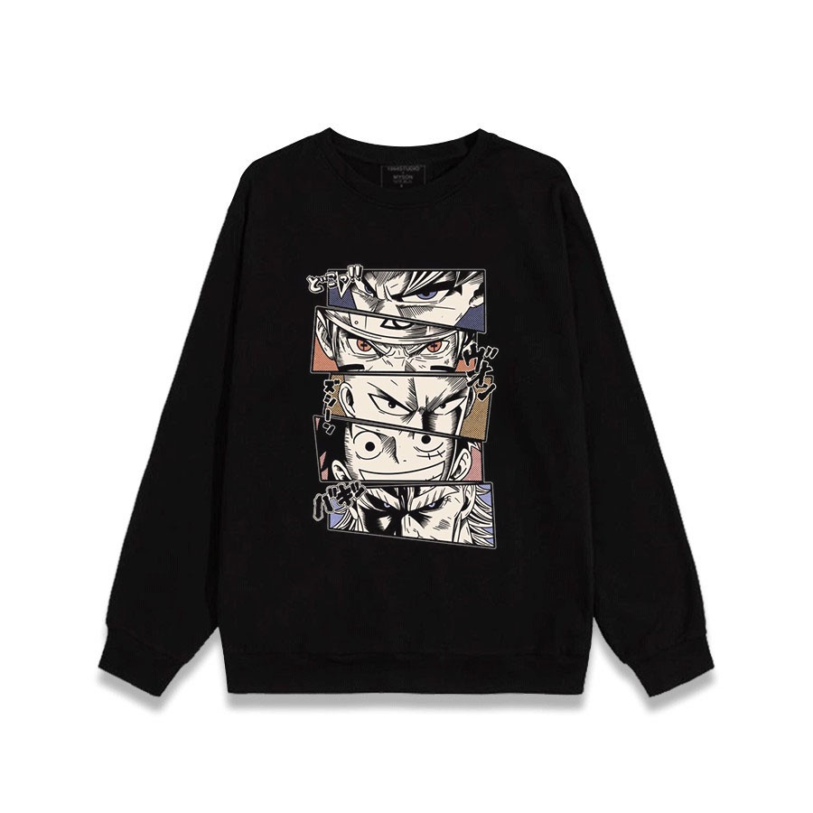 🔥Áo Naruto🔥BST mẫu áo Sweater in hình Anime Naruto Itachi - One Piece - TOkyo Revenger - Neon Genesis siêu chất