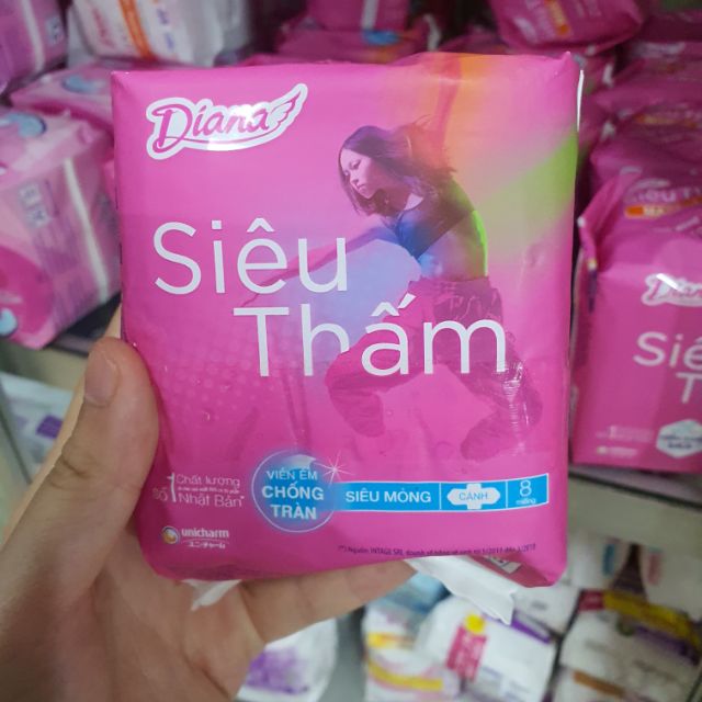 Băng vệ sinh Diana mỏng cánh