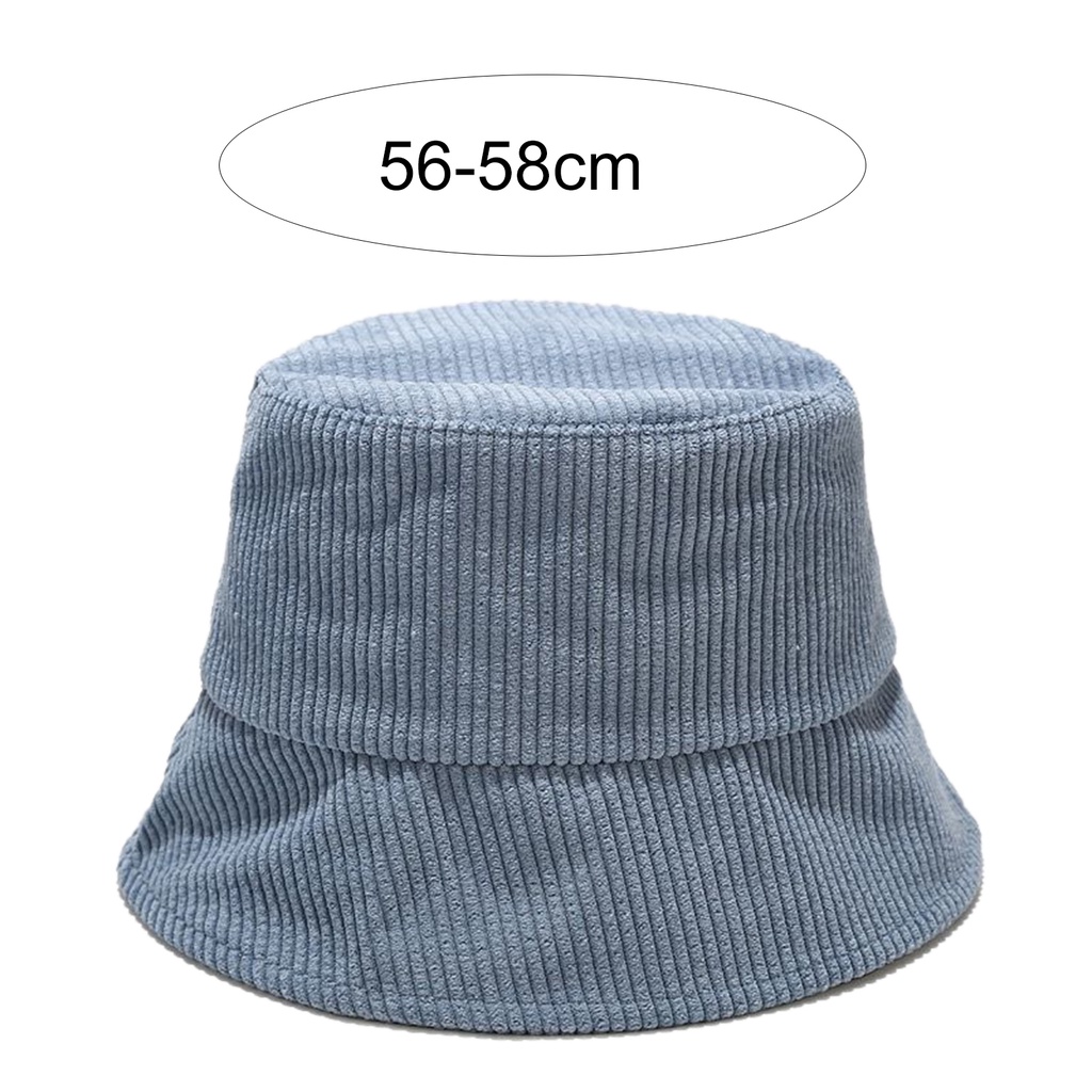 Nón bucket vải nhung mềm mại phong cách thời trang hàng ngày cho nam và nữ