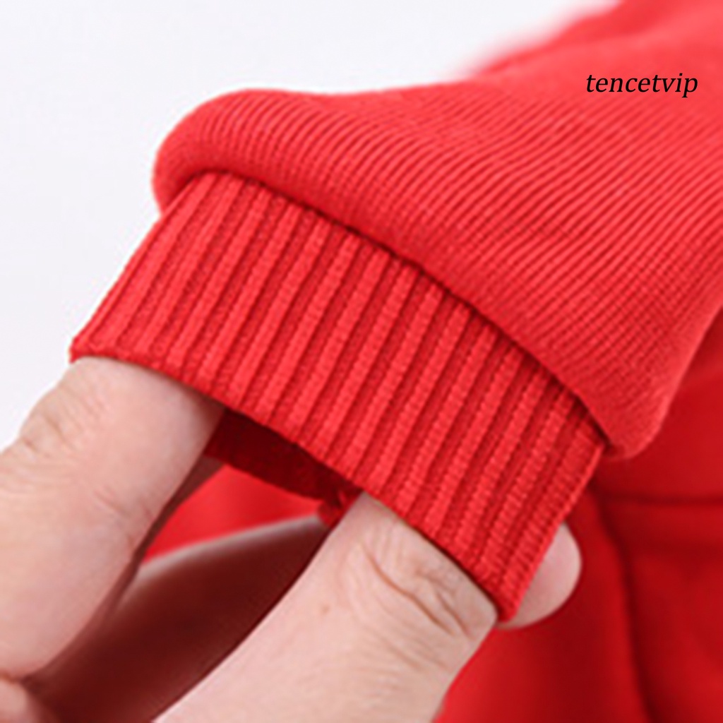 Áo sweater giữ ấm mùa đông in họa tiết hoạt hình phối tua rua cho cún cưng