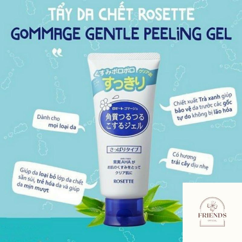 [Hàng Auth] Gel Tẩy Tế Bào Chết Rosette Peeling Gel Nhật Bản 120g No.1 Cosme MẪU MỚI 2021