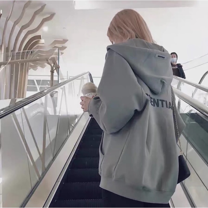 Áo hoodie zip Essentials nỉ hàng cao cấp form ulzzang unisex siêu cá tính | BigBuy360 - bigbuy360.vn