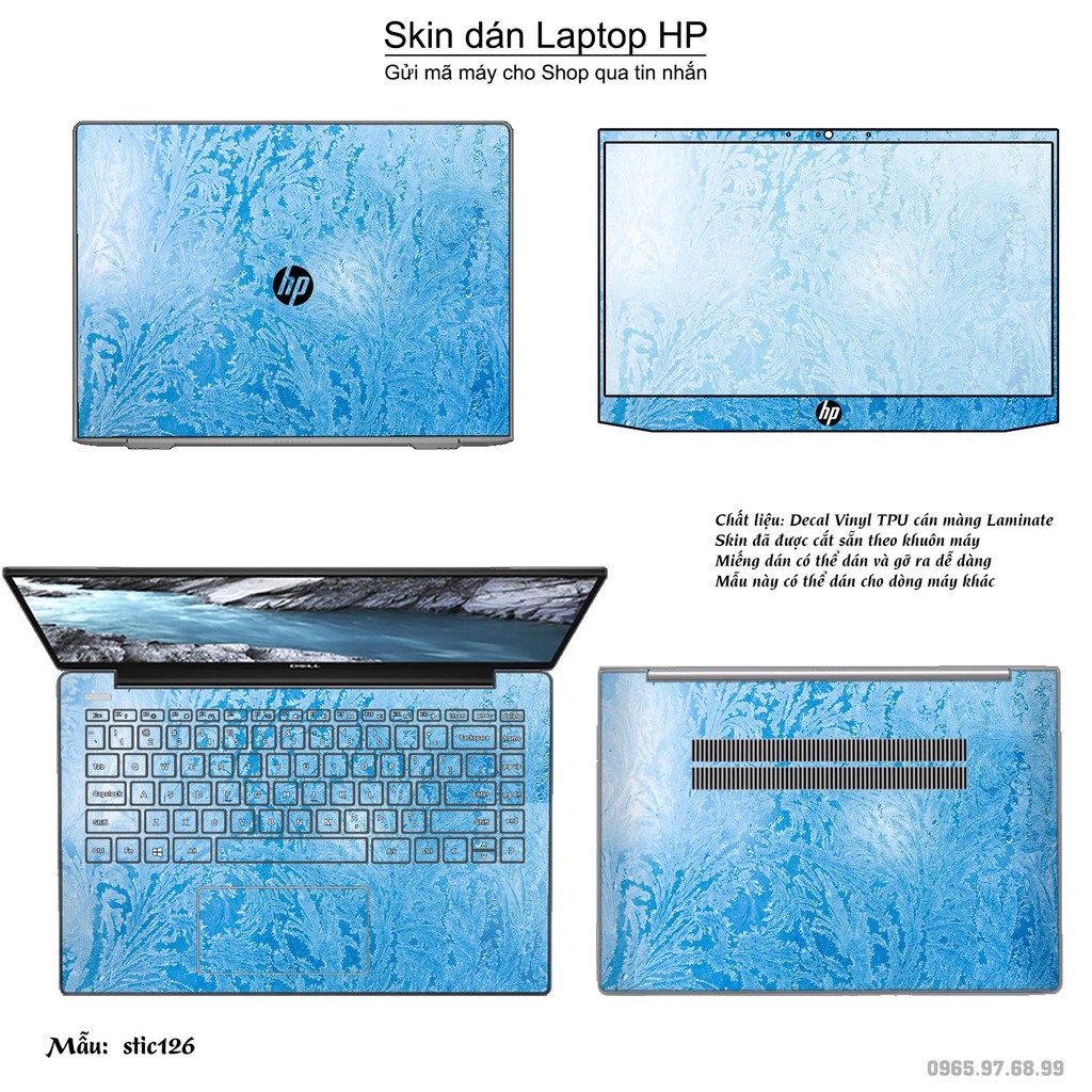 Skin dán Laptop HP in hình Hoa văn sticker nhiều mẫu 21 (inbox mã máy cho Shop)