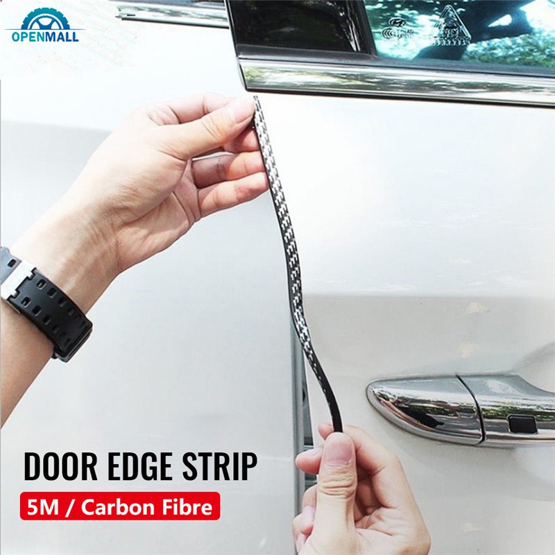 Dải bảo vệ chống xước cửa ô tô hoạ tiết sợi carbon dài 5m