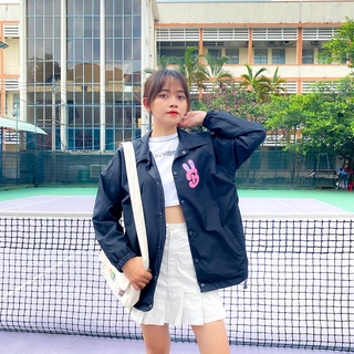 Áo Khoác Jacket Đen Không Nón Carrot