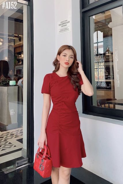 Đầm nhún đuôi cá (có 3 màu, ảnh thật)