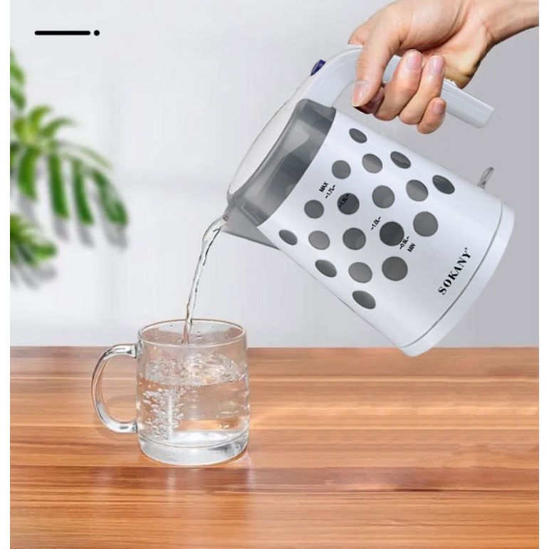 Ấm đun siêu tốc sokany 1621 - 1.7L,,,