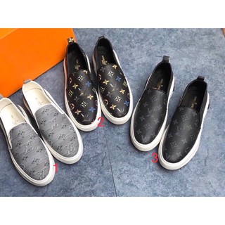 GIÀY LƯỜI LV DA PU CAO CẤP- GIÀY SLIPON LV FULLBOX.