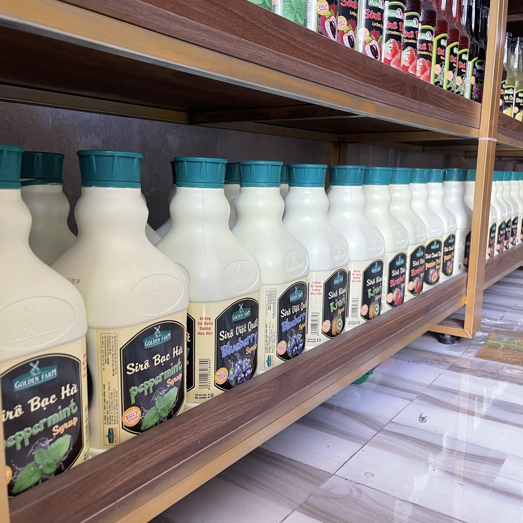 Siro Golden Farm đủ hương can 2L