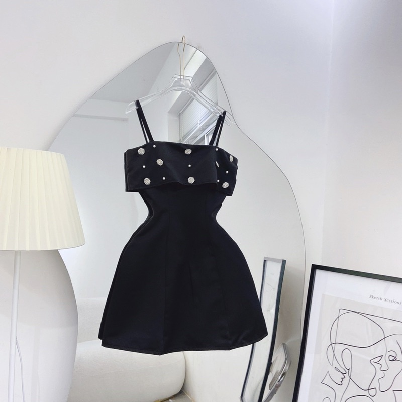 ĐẦM 2S CÚP NGỰC ĐÍNH ĐÁ HOA