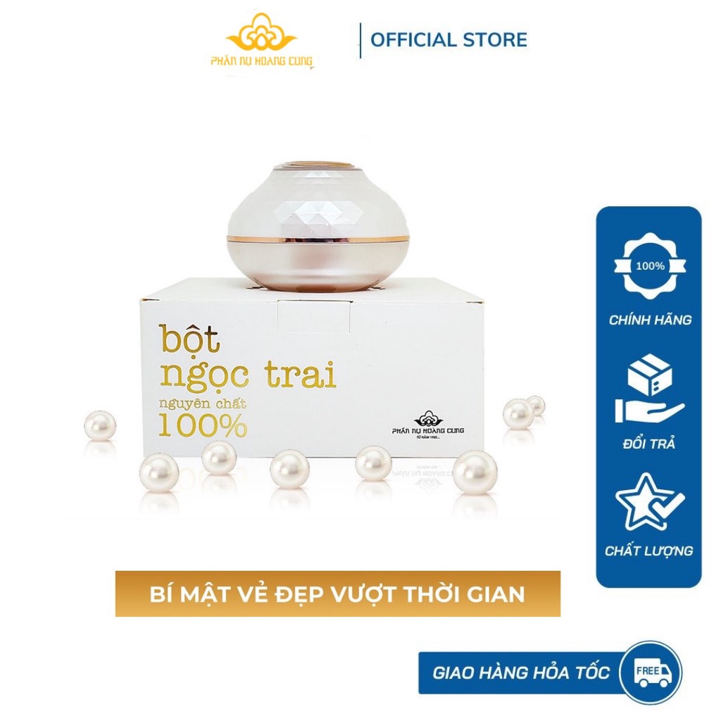 Bột ngọc trai nguyên chất 100% Phấn Nụ Hoàng Cung 15gram/hộp