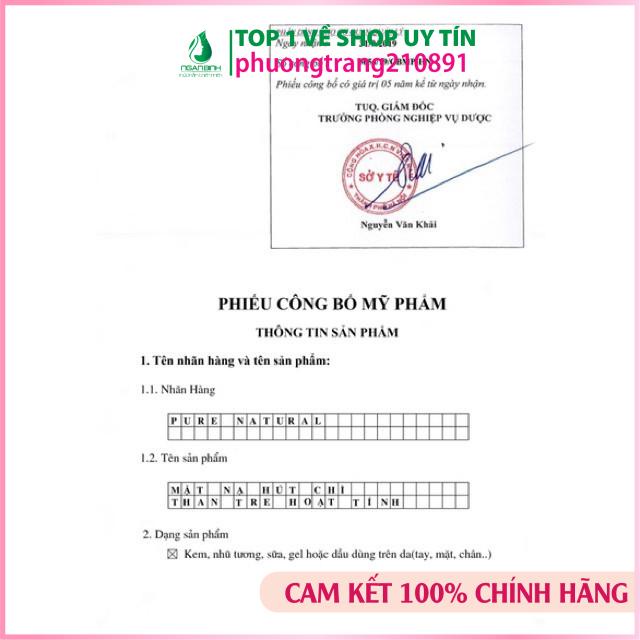 Mặt nạ hút chì than hoạt tính thải độc, làm sạch lỗ chân lông, loại bỏ mụn 100gr