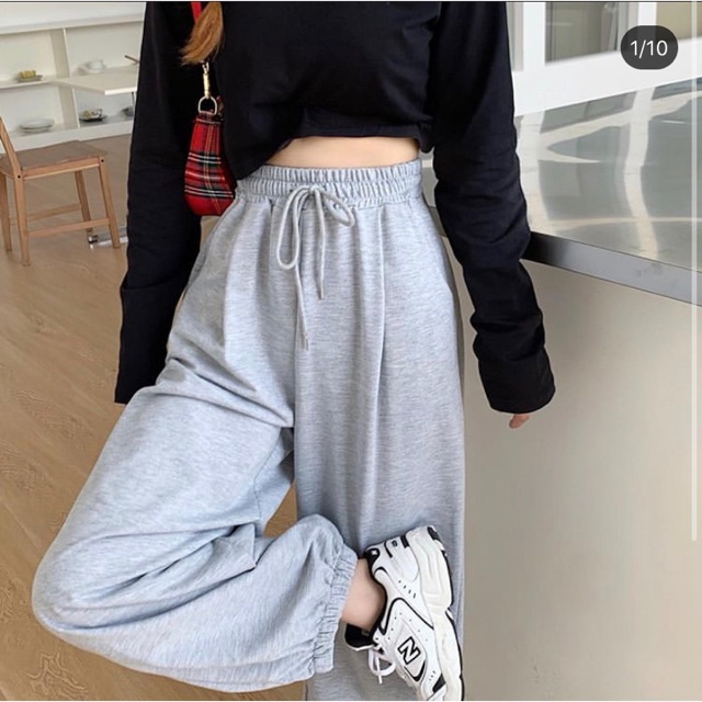 Quần Jogger Thun Phong Cách Ulzzang Hàn Quốc, [ADORABLE], Quần Thun Dài Freesize Hot Trend 2021 Ảnh Thật