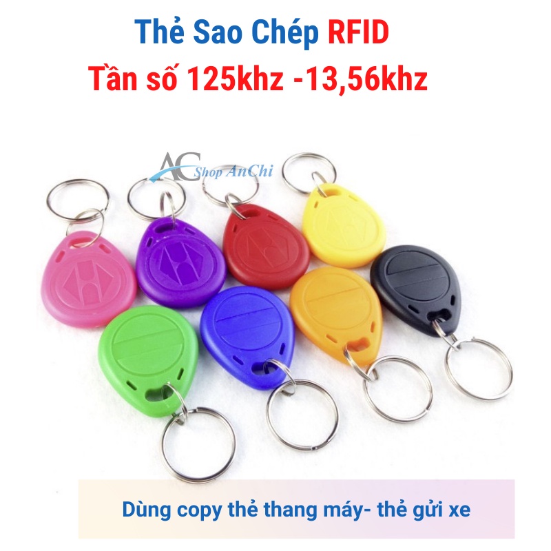 Thẻ RFID [ SAO CHÉP ĐƯỢC ] thẻ từ dạng móc khóa proximity dùng để sao chép ra vào thang máy, tầng hầm đỗ xe