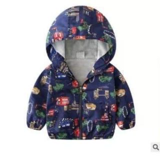 Áo gió trẻ em lót cotton