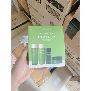 ( Sẵn ) Bộ DƯỠNG DA INNISFREE GREEN TEA SPECIAL KIT