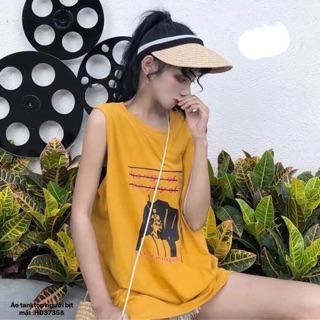 Áo tanktop cô gái che mặt (HĐ)